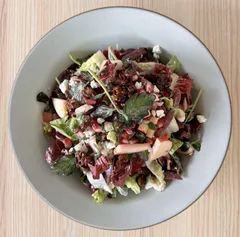 Chopped apple & walnut salad