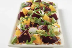 Beet and avocado salad