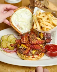Bacon-bacon cheeseburger
