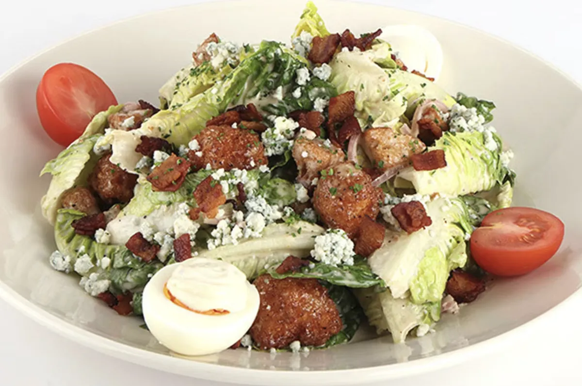 Fried chicken club salad