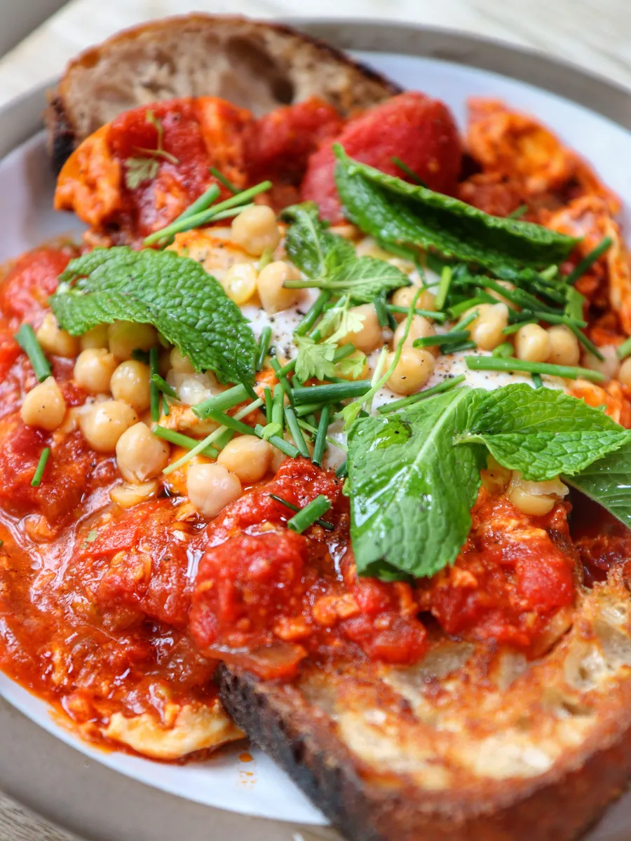 Shakshuka tartine