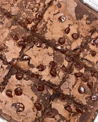 Triple chocolate brownie