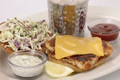 Blackened factory fish sandwich
