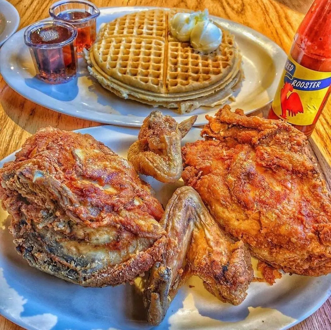 Scoe's 1/4 chicken prepared in Southern style