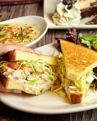 Renee's chicken-almond salad sandwich