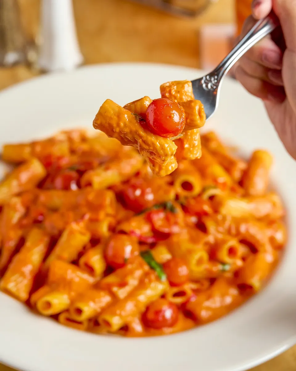 Spicy rigatoni vodka