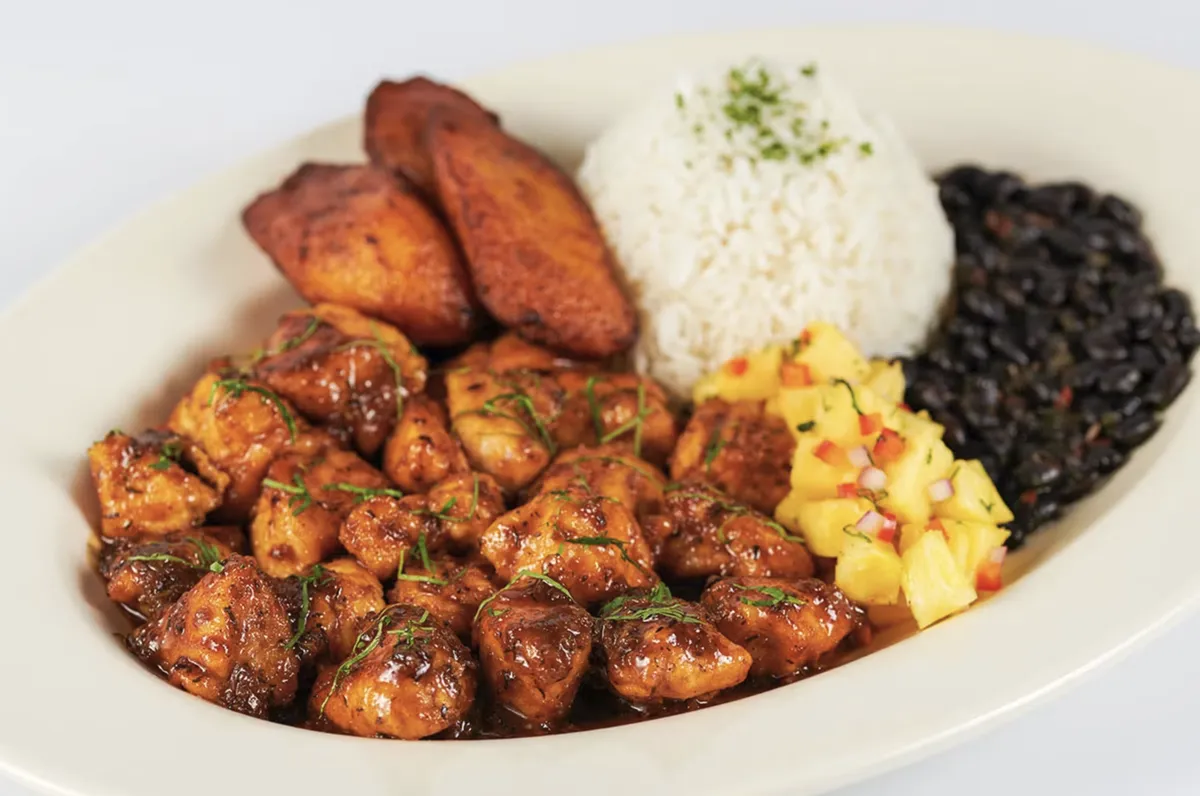 Jamaican black pepper chicken