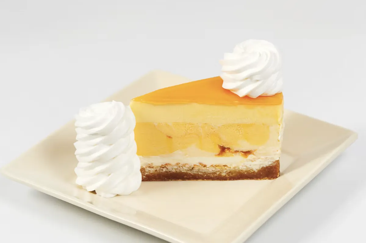 Mango key lime cheesecake