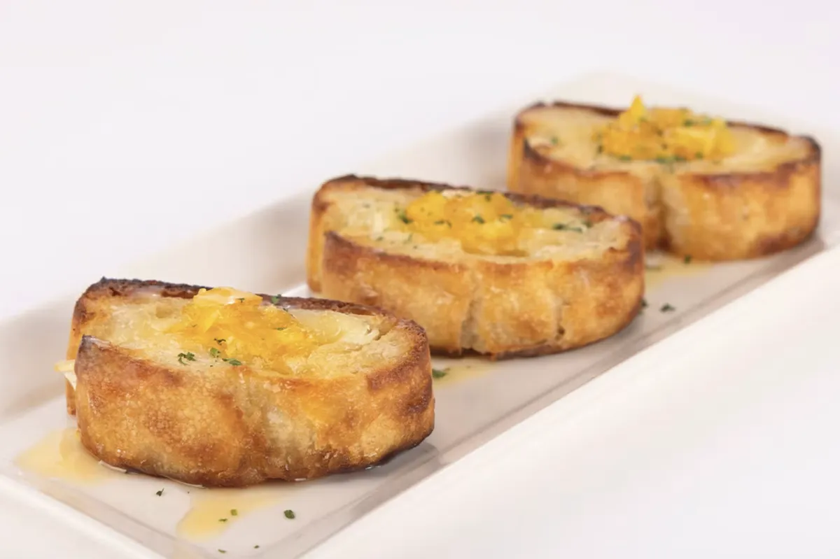 Baked brie with truffle-honey butter