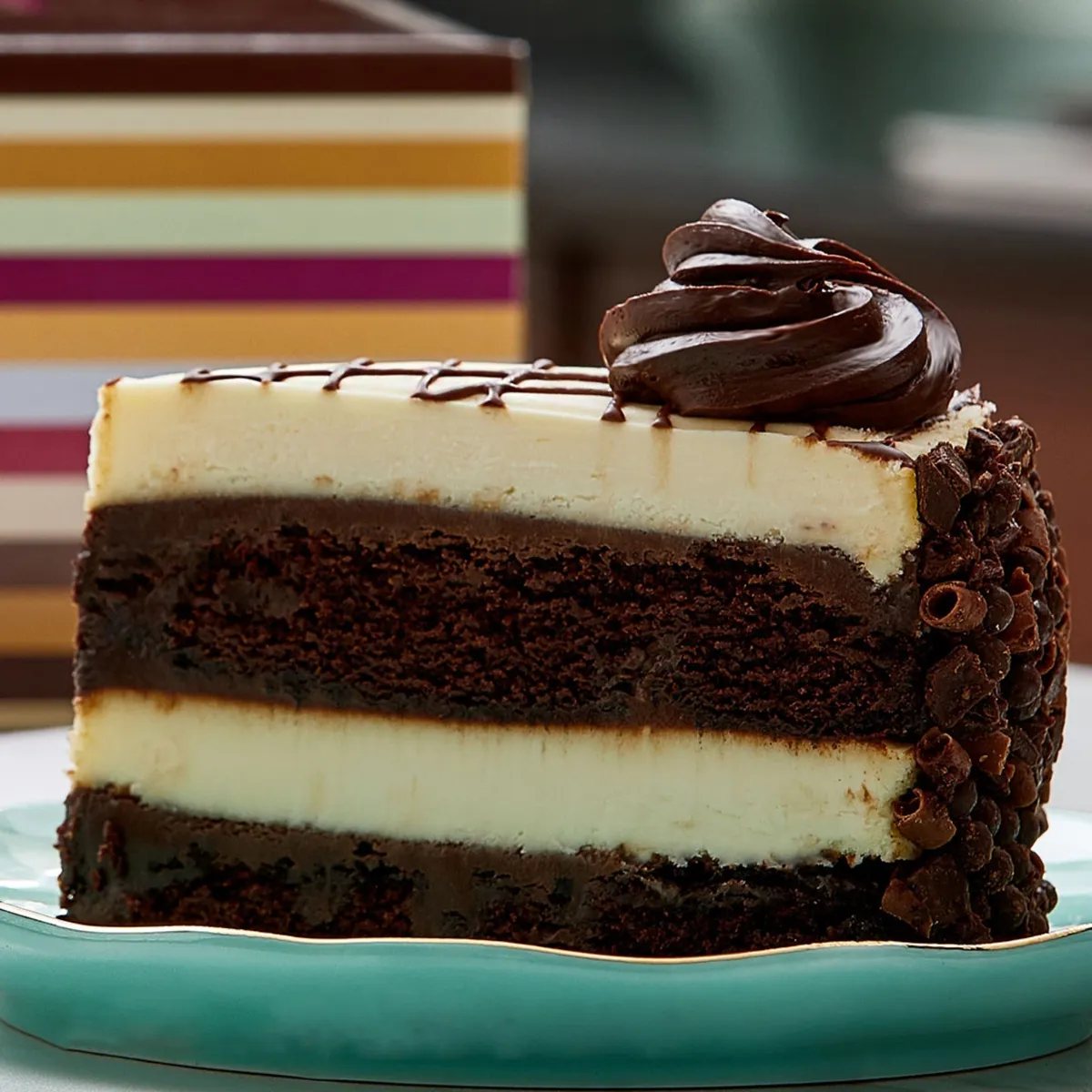Godiva chocolate cheesecake