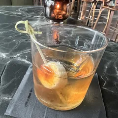 Banana-infused bourbon. cinnamon. chocolate bitters