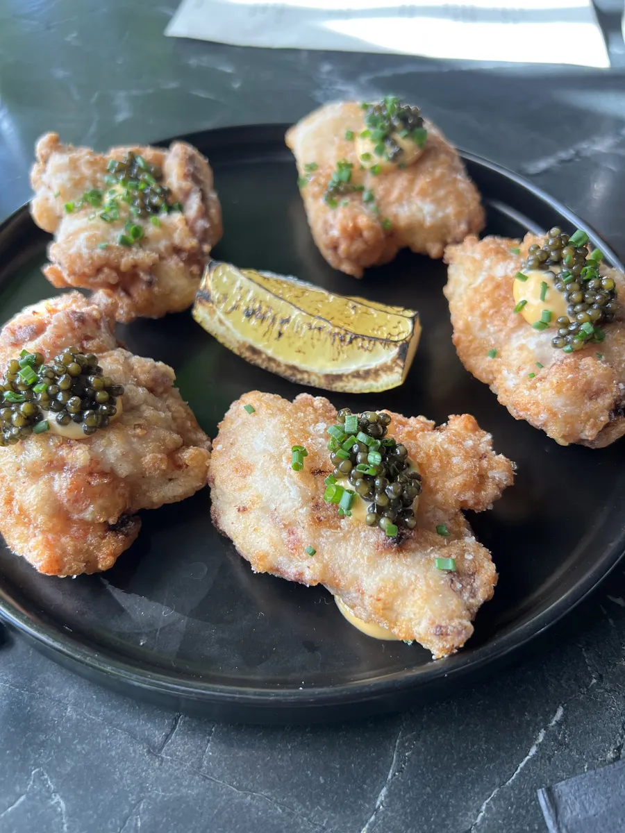 Fried chicken and caviar