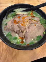Spicy beef brisket noodle soup