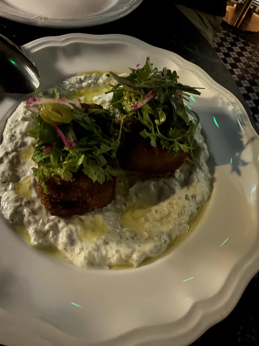Crispy lamb neck terrine